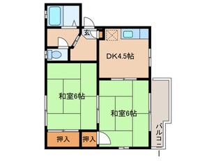 サンハイム大島の物件間取画像